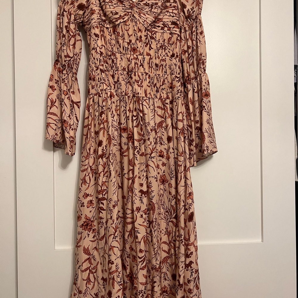 Silk midi dress